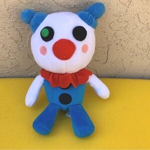 MiniToon PHATMOJO Roblox Piggy CLOWNY 9” Collectible Plush CLOWN VIDEO GAME TOY